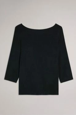 Ted Baker Black Niylah Twist Back Jersey Top -Tedbaker Sales 2024 unnamed file 4540