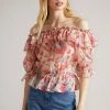 Ted Baker Harina Pink Elasticated Waist Off The Shoulder Top -Tedbaker Sales 2024 unnamed file 4565