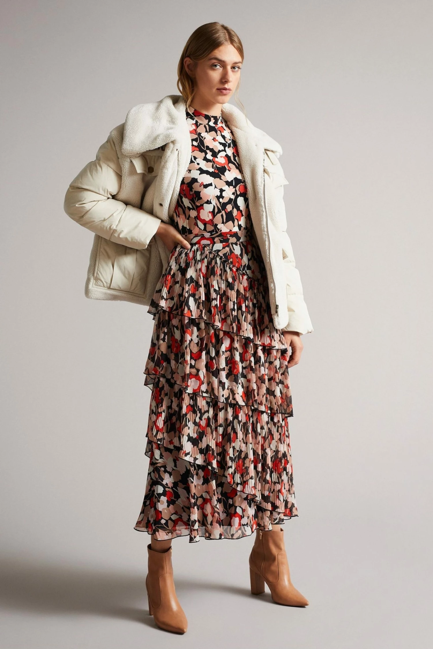 Ted Baker Black Rives High Neck Printed Top 3 Ted Baker Black Rives High Neck Printed Top