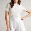 Ted Baker Womens White Tora Fitted Top -Tedbaker Sales 2024 unnamed file 4582