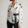 Ted Baker Eddith White Integral Wrap Detail Top With Belt -Tedbaker Sales 2024 unnamed file 4611