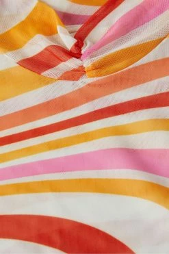 Ted Baker Sarrahh Ivory Mesh Seaming Top -Tedbaker Sales 2024 unnamed file 4626