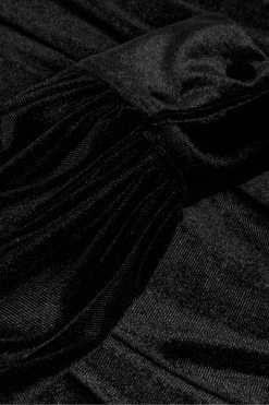 Ted Baker Black Ozma Velvet With Yoke Detail Blouse -Tedbaker Sales 2024 unnamed file 4657