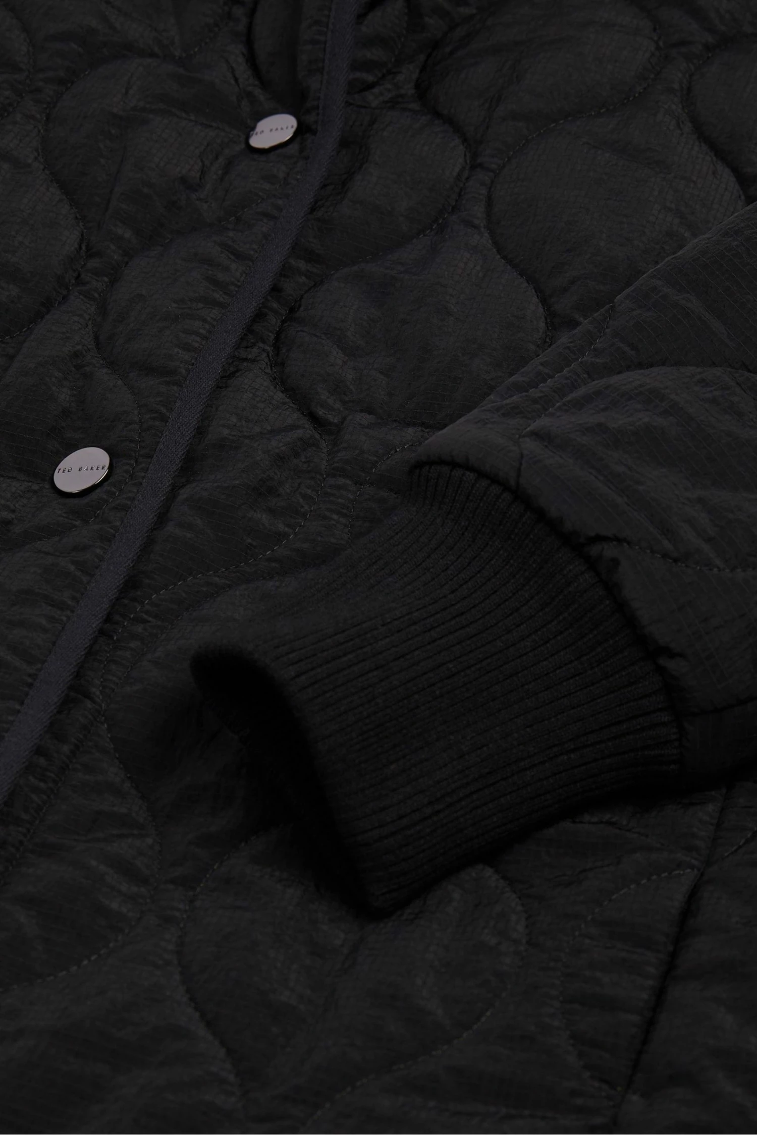 Ted Baker Black Ariez Long Length Onion Quilted Sleeveless Coat 6 Ted Baker Black Ariez Long Length Onion Quilted Sleeveless Coat - Image 4