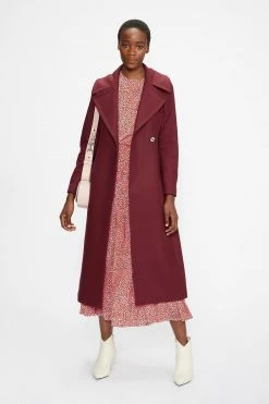 Ted Baker Rrosiey Wool Oversized Collar Coat