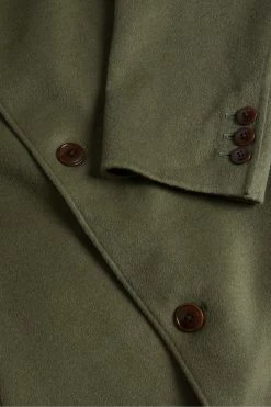 Ted Baker Powpow Green Double Splitable Wool Car Coat -Tedbaker Sales 2024 unnamed file 4726