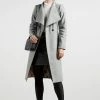Ted Baker Grey Mid Length Wool Wrap Coat -Tedbaker Sales 2024 unnamed file 4746