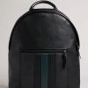 Ted Baker Black Esentle Striped Pu Backpack -Tedbaker Sales 2024 unnamed file 475