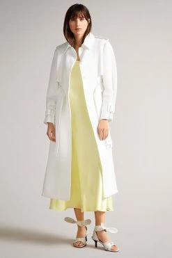 Ted Baker Pira White Fabric Blocked Pleated Trench Coat 10 Ted Baker Pira White Fabric Blocked Pleated Trench Coat -Tedbaker Sales 2024 unnamed file 4755