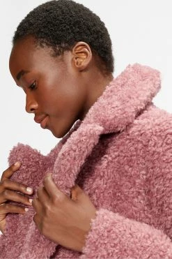 Ted Baker Kayyti Faux Fur Wide Collar Cocoon Coat -Tedbaker Sales 2024 unnamed file 4796