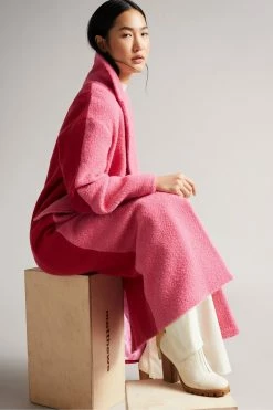 Ted Baker Oversized Deep-Pink Jjoelle Fabric Blocked Crombie Coat -Tedbaker Sales 2024 unnamed file 4823