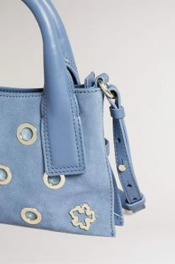 Ted Baker Sky-Blue Mayzii Eyelet Detail Mini Grab Tote Bag -Tedbaker Sales 2024 unnamed file 483