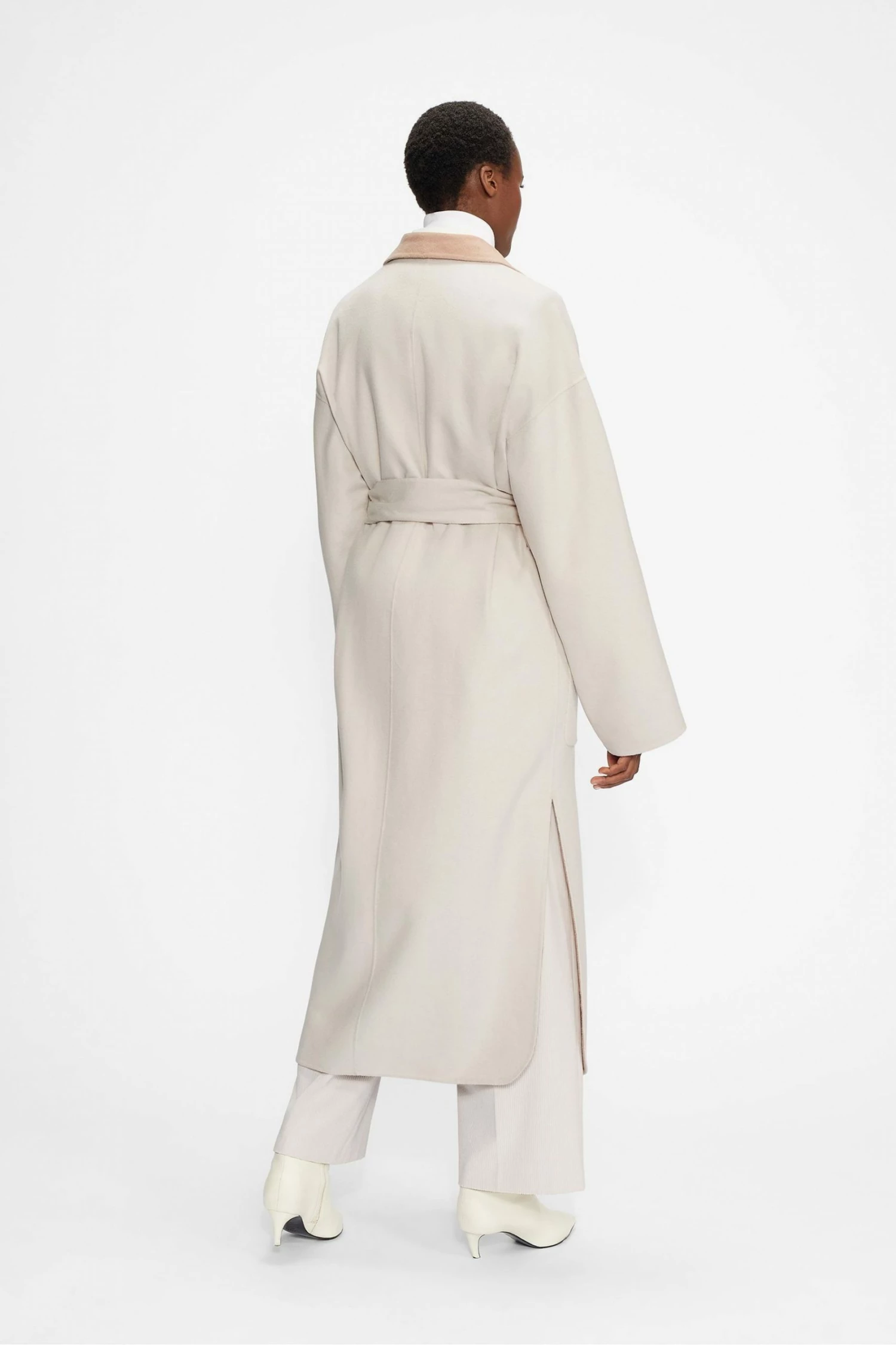 Ted Baker Anahh White Flood Length Double Faced Wool Coat 4 Ted Baker Anahh White Flood Length Double Faced Wool Coat - Image 2