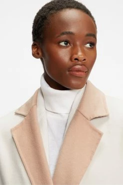 Ted Baker Anahh White Flood Length Double Faced Wool Coat -Tedbaker Sales 2024 unnamed file 4837
