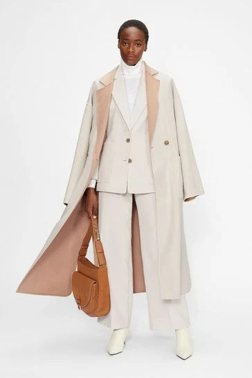 Ted Baker Anahh White Flood Length Double Faced Wool Coat 8 Ted Baker Anahh White Flood Length Double Faced Wool Coat - Image 6