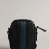 Ted Baker Black Evver Striped Pu Flight Bag -Tedbaker Sales 2024 unnamed file 491