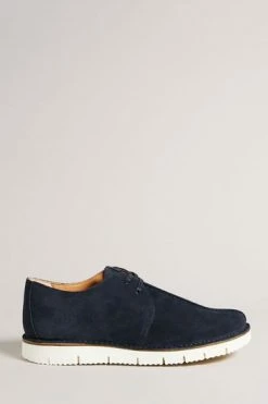 Ted Baker Mens Blue Lawton Suede Lace Up Shoe -Tedbaker Sales 2024 unnamed file 4945