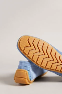 Ted Baker Allbert Light Blue Suede Driving Shoes -Tedbaker Sales 2024 unnamed file 4978
