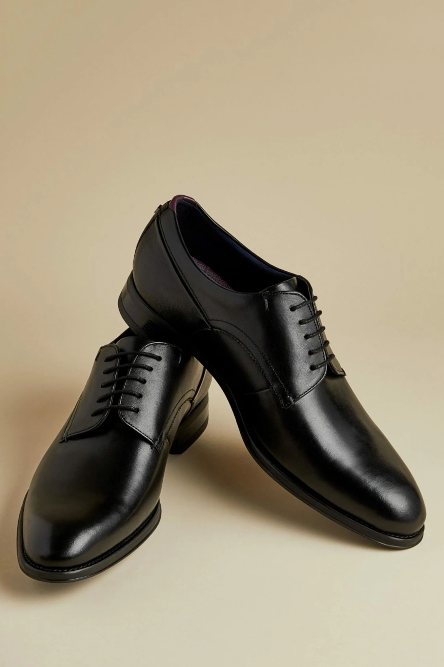 Ted Baker Vattal Black Derby Shoes 4 Ted Baker Vattal Black Derby Shoes - Image 2
