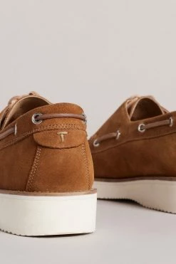 Ted Baker Darrol Tan Brown Suede Boat Shoes -Tedbaker Sales 2024 unnamed file 5045