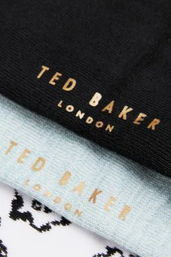 Ted Baker Coolpak Natural Assorted Three Pack Of Socks -Tedbaker Sales 2024 unnamed file 5054