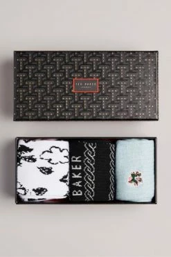 Ted Baker Coolpak Natural Assorted Three Pack Of Socks -Tedbaker Sales 2024 unnamed file 5055