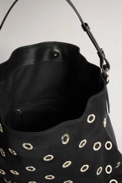 Ted Baker Meida Black Eyelet Detail Swag Bag -Tedbaker Sales 2024 unnamed file 51