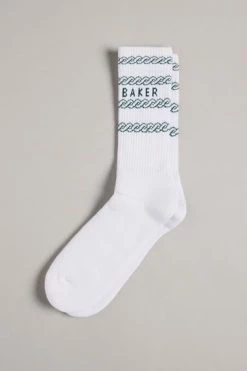 Ted Baker Chains White Branded Chain Socks -Tedbaker Sales 2024 unnamed file 5107