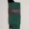Ted Baker Tedtext Green Semi Plain Socks -Tedbaker Sales 2024 unnamed file 5127