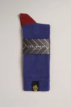 Ted Baker Classic Mid Blue Plain Socks -Tedbaker Sales 2024 unnamed file 5134