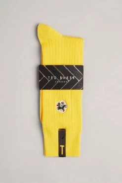 Ted Baker Boelow Yellow Flower Embroidery Socks -Tedbaker Sales 2024 unnamed file 5138