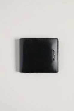 Ted Baker Sammed Black Folded Leather Wallet