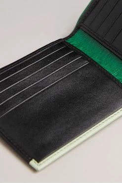 Ted Baker Entire Black Exotic Mix Leather Bifold Wallet -Tedbaker Sales 2024 unnamed file 5181