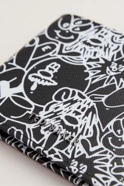 Ted Baker Stans Black Scribble Leather Bifold -Tedbaker Sales 2024 unnamed file 5216