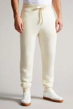 Ted Baker Ecru Cream Axfrd Cashmere Knitted Joggers -Tedbaker Sales 2024 unnamed file 5352