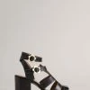 Ted Baker Tabaria Black Strappy Block Heeled Leather Sandals -Tedbaker Sales 2024 unnamed file 5373