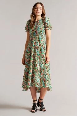 Ted Baker Tabaria Black Strappy Block Heeled Leather Sandals -Tedbaker Sales 2024 unnamed file 5377