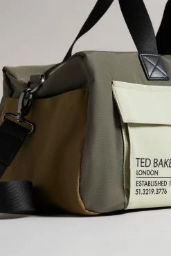 Ted Baker Fedwick Khaki Colour Block Holdall -Tedbaker Sales 2024 unnamed file 539