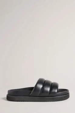 Ted Baker Amirra Black Padded Flat Mule Slider -Tedbaker Sales 2024 unnamed file 5393