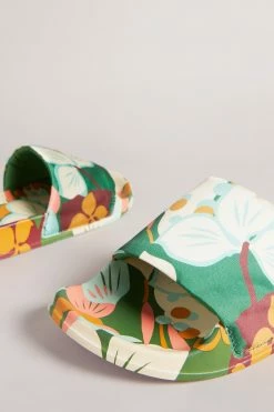 Ted Baker Paulah Emerald Sunburnt Floral Sliders -Tedbaker Sales 2024 unnamed file 5412