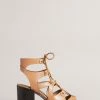 Ted Baker Lylla Light Brown Block Heel Ghillie Sandal -Tedbaker Sales 2024 unnamed file 5435