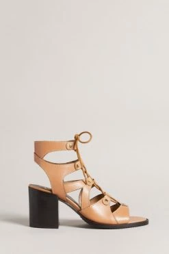 Ted Baker Lylla Light Brown Block Heel Ghillie Sandal -Tedbaker Sales 2024 unnamed file 5439