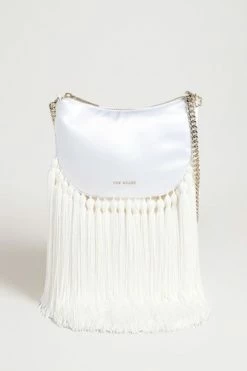 Ted Baker Tesser Cream Satin Tassel Evening Bag -Tedbaker Sales 2024 unnamed file 546