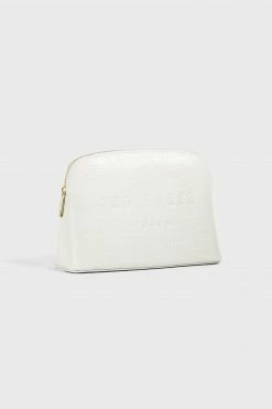 Ted Baker Crocala Nude Croc Detail Debossed Makeup Bag