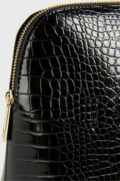 Ted Baker Crocana Black Croc Detail Debossed Washbag -Tedbaker Sales 2024 unnamed file 5492