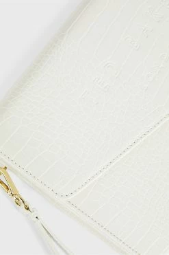 Ted Baker Nude Crocey Croc Detail Debossed Envelope Pouch Washbag -Tedbaker Sales 2024 unnamed file 5502