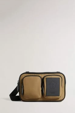 Ted Baker Motive Tan Brown Modular Cross-Body Pouch