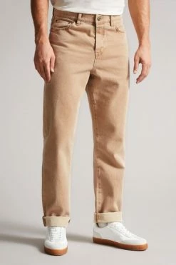 Ted Baker Clerk Taupe Brown Straight Leg Denim Jeans -Tedbaker Sales 2024 unnamed file 5567