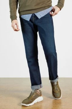 Ted Baker Blue Simay Straight Leg Mid Wash Denim Jeans