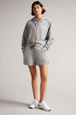 Ted Baker Mid-Grey Tika Jersey Shorts